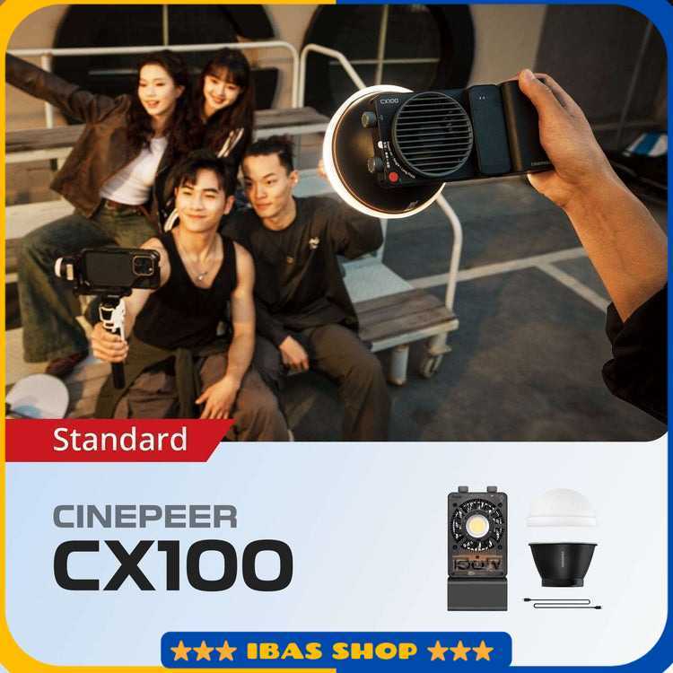 Lampu Flash Fill COB Light Tricolor 100W 4500mAh - CX100