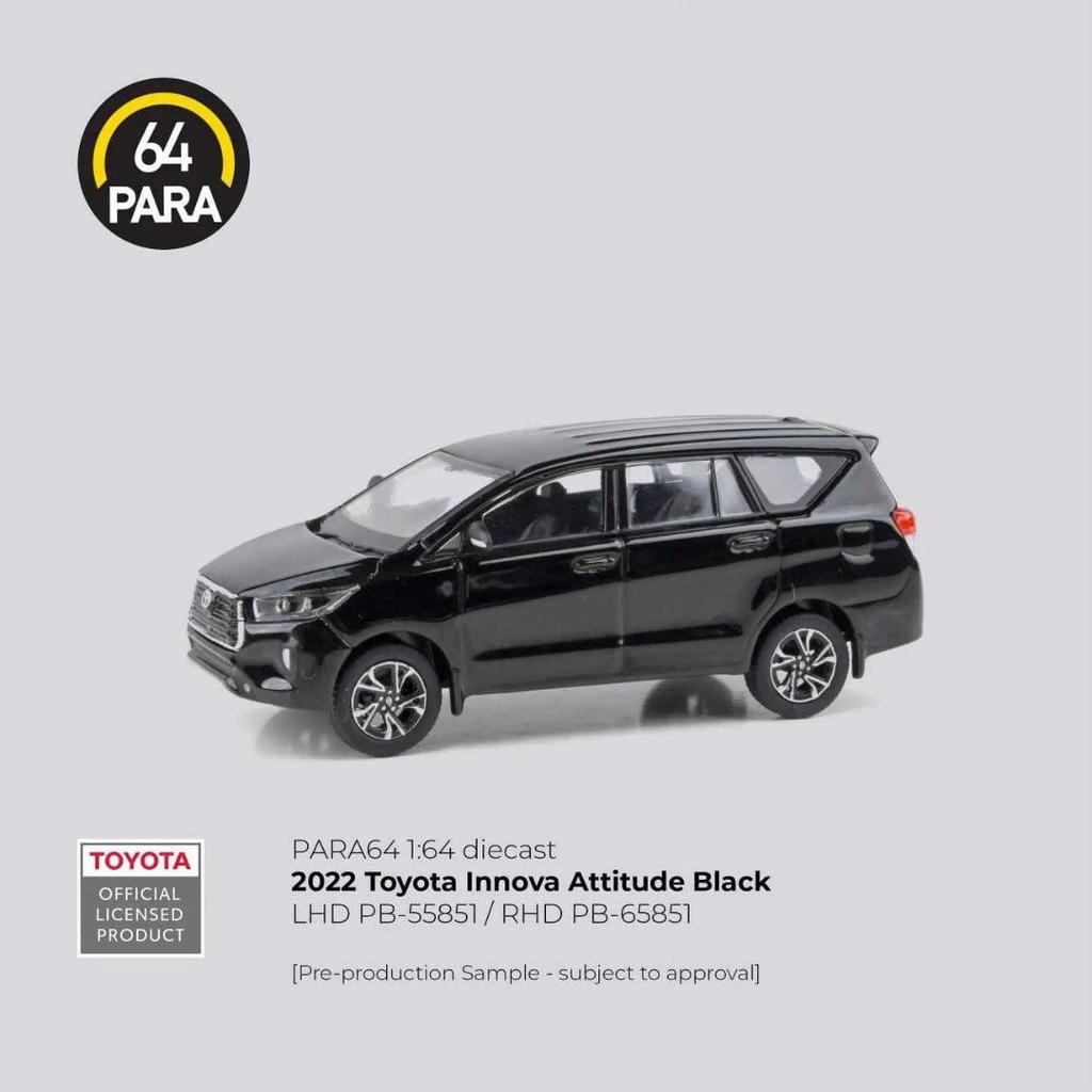 PARA64 2022 Toyota Innova Attitude Black PB-65851 1/64 Diecast