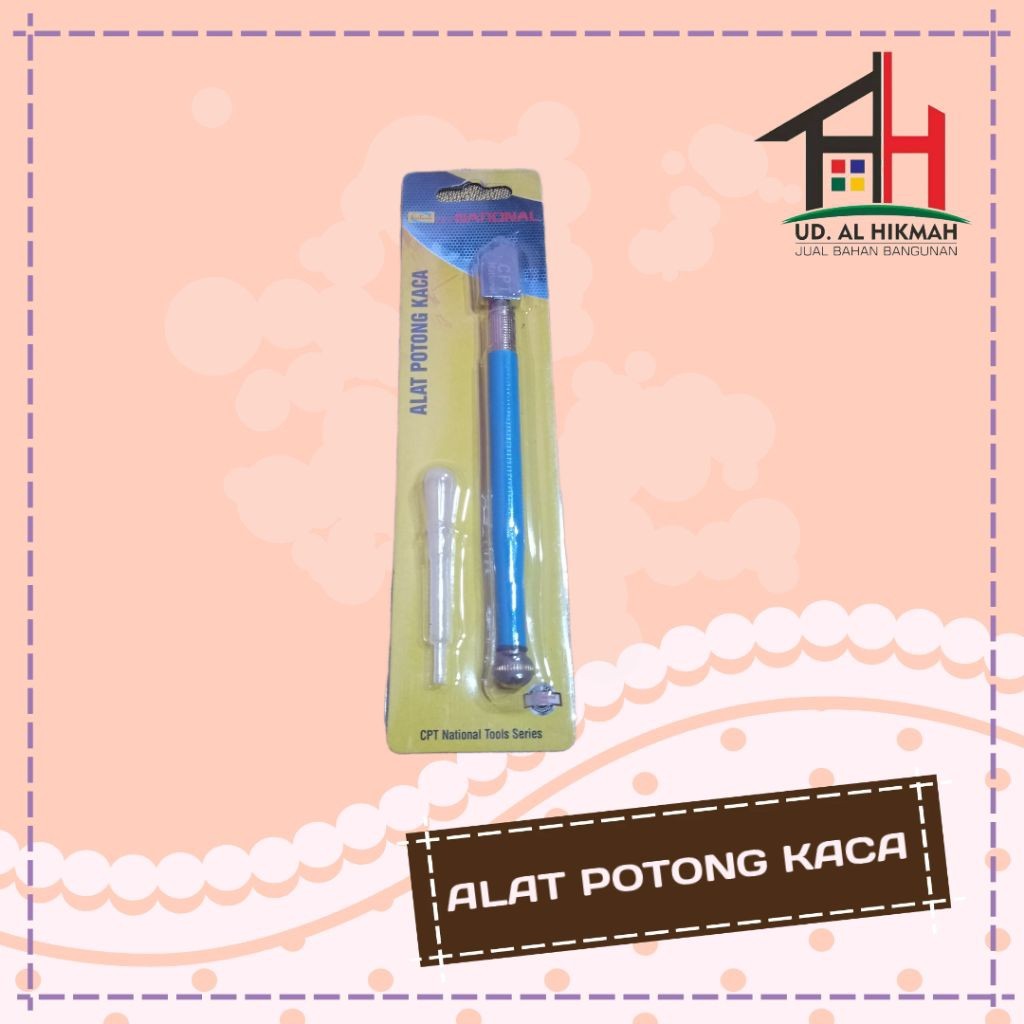 Alat Potong Kaca Manual CPT National Pisau Potong Kaca Keramik Cutter Oil Glass