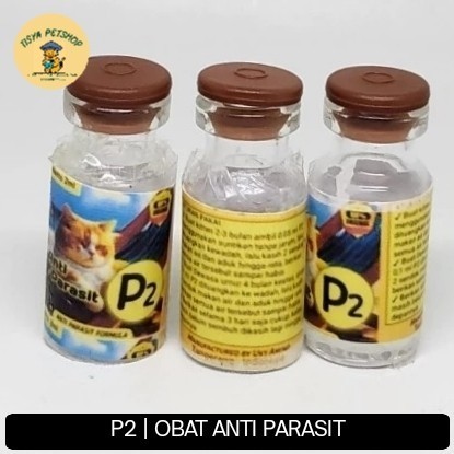 Obat Kucing P2 Minum Untuk Jamur Cacingan Scabies Dll - Anti Parasit Kucing Cat