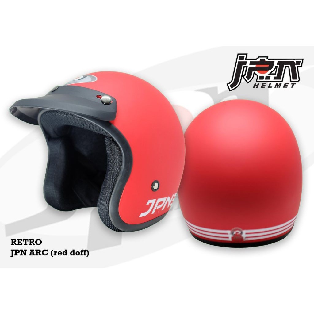 Helm RETRO JPN ORIGINAL SNI BUSA BISA DILEPAS/ Helm retro jpn arc original