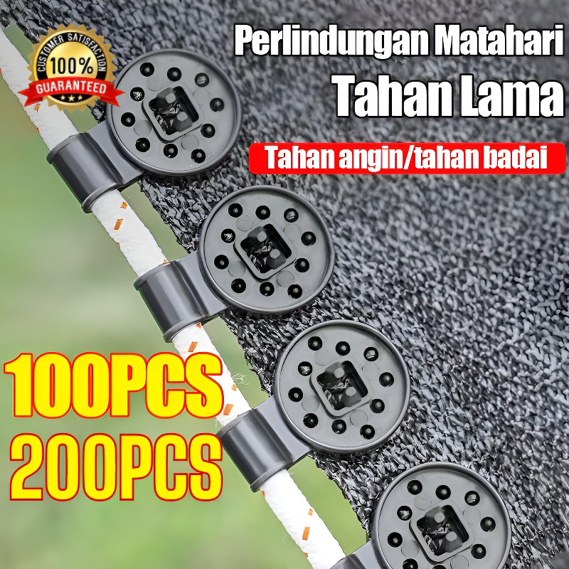 [100pcs]Klip Pengikat Jaring Peneduh Plastik Tebal | Kokoh Anti Pecah |Klip Jaring Peneduh Premium P