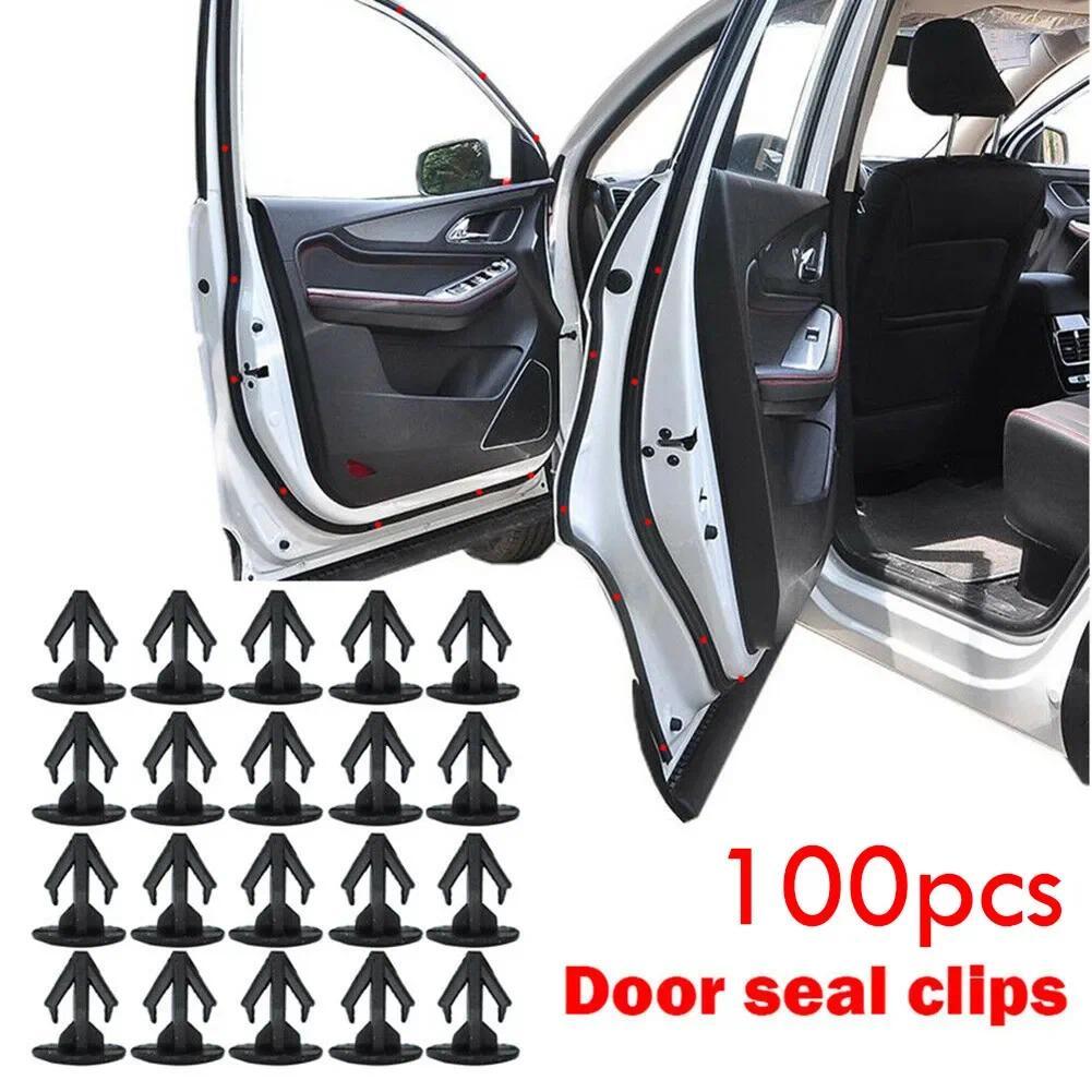 100pcs Clips W Sealer For Honda Fastener Rivet Hood Trunk Moulng Retainer Clip OEM：91518 SM4 003