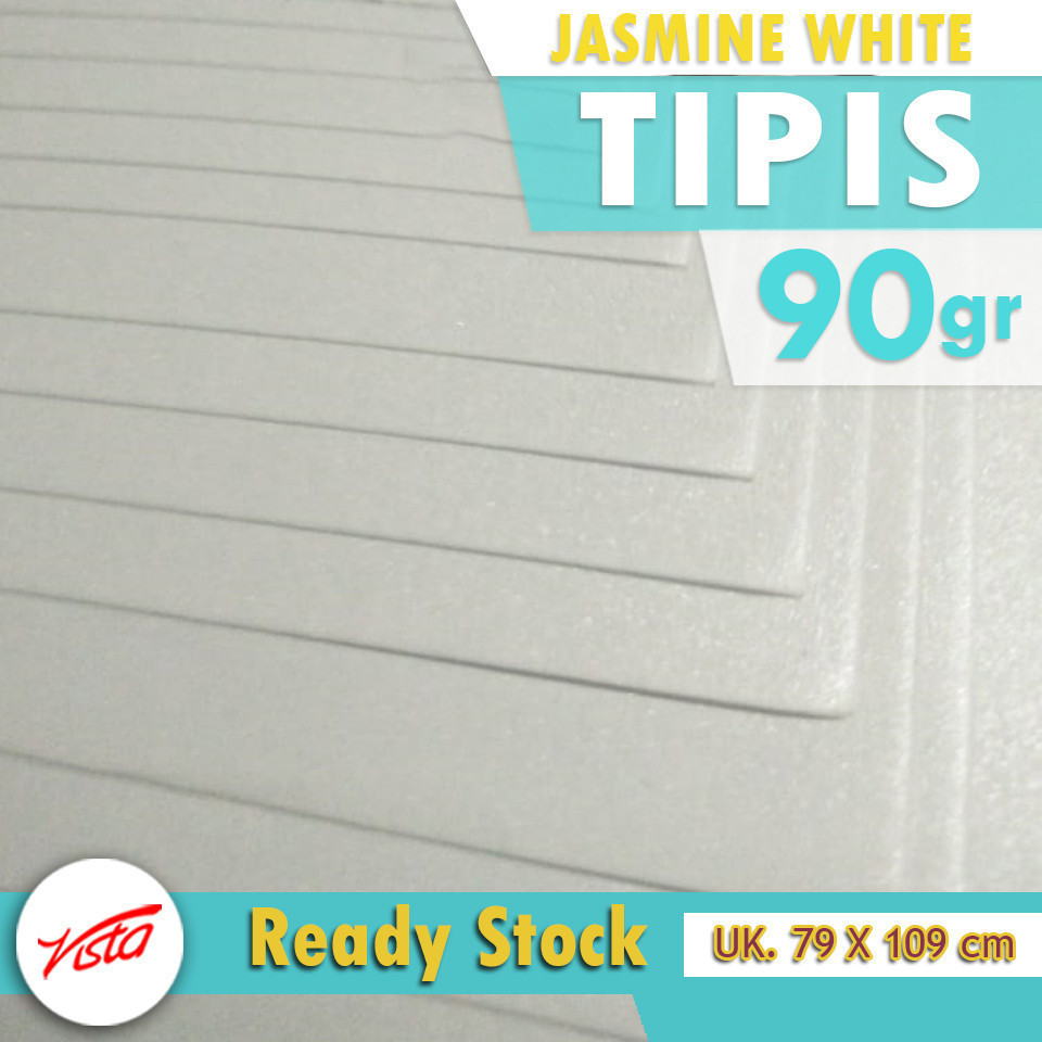 Kertas Jasmine Plano putih (TIPIS) 90gr (Paper Center)