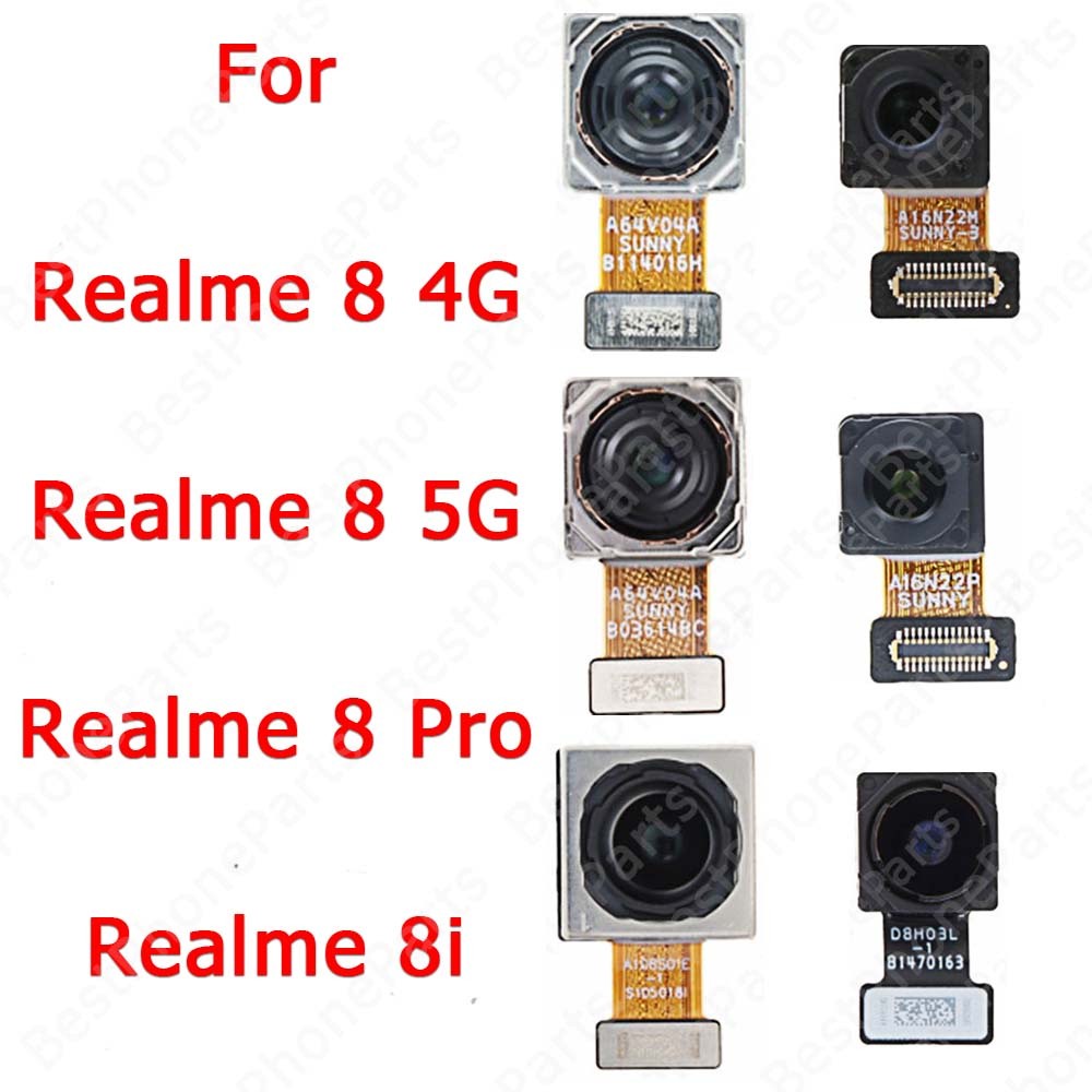 Kamera Belakang Selfie Depan Besar Untuk Realme 8 Pro 8i 8Pro 5G Modul Kamera Belakang Pengganti Suk