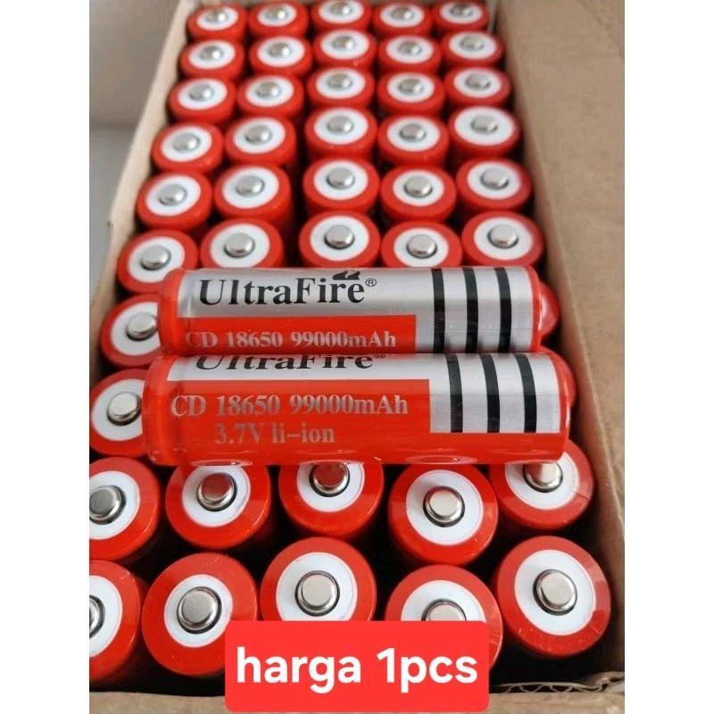 Baterai UltroFite GH18650 6800mAh 3.7V li-ion Baterai Cas Baterry Rechargeable