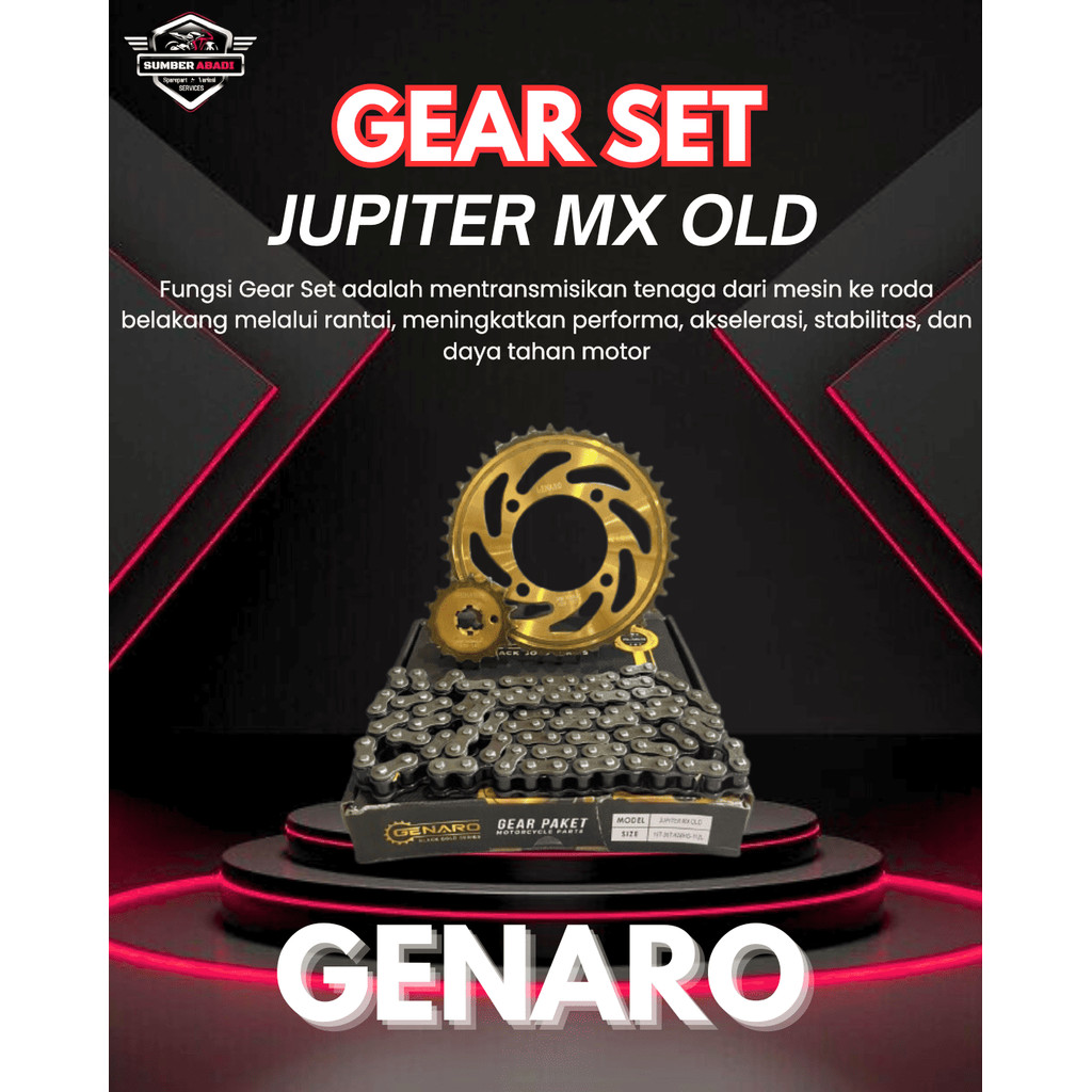 Genaro Gear Set Jupiter MX