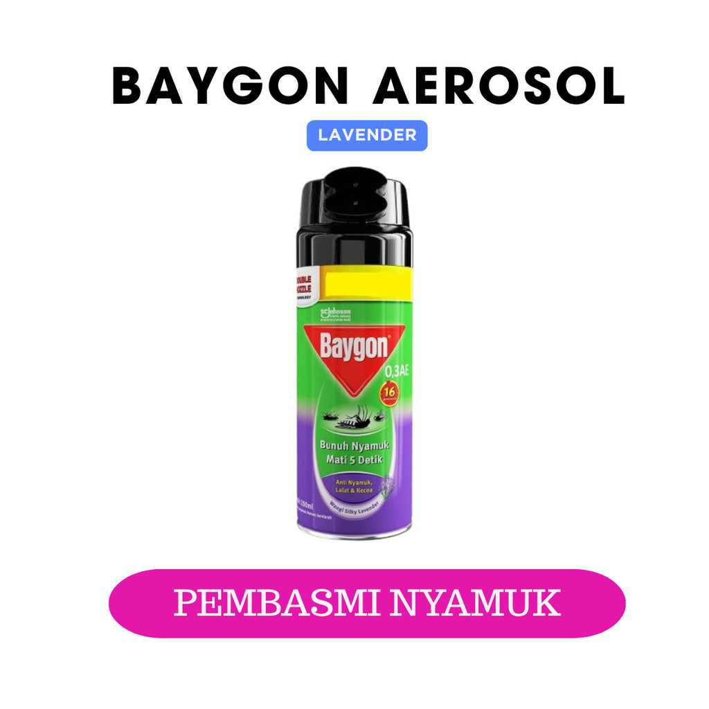 BAYGON AEROSOL LAVENDER 200ML  _TULIP 1