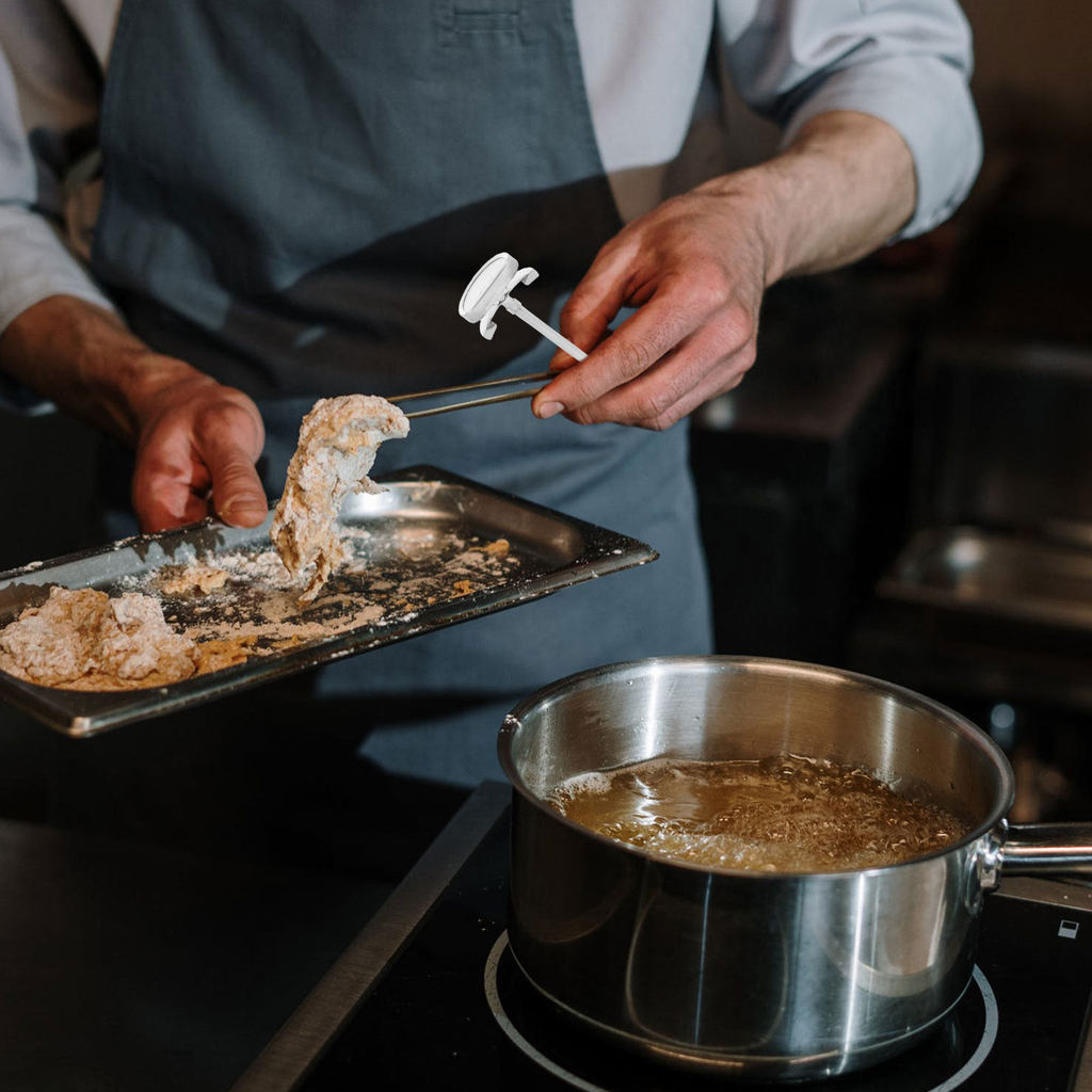 Termometer Masak Stainless Steel untuk Penggorengan Minyak, Termometer Penggorengan untuk Daging, Pe