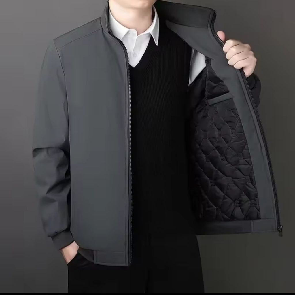 Jaket Bomber Pria/Jaket Bomber Kotak Terbaru/Jaket Pria TEBAL