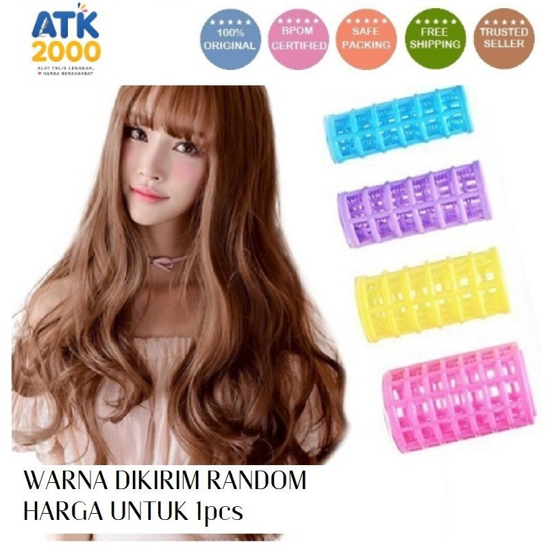 Roll Rambut Warna | Roll Rambut Tutup | Roll Rambut Roll Poni | Hair Cury Roll