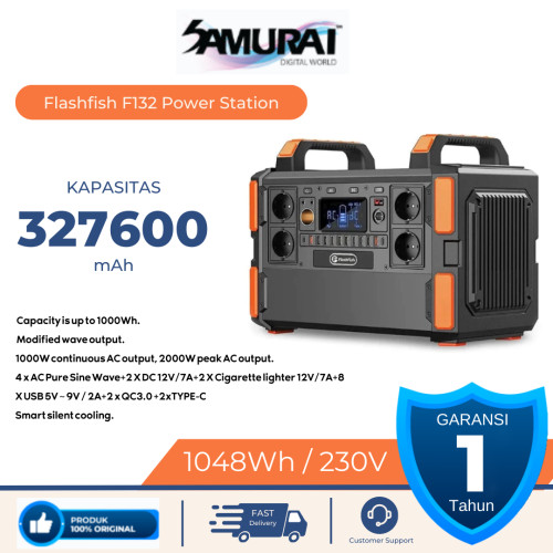 Flashfish F132 Portable Power Station 1048Wh 1000W Power Supply
