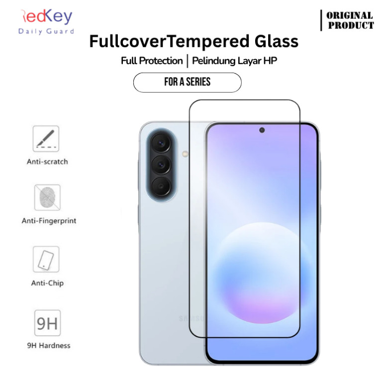 Tempered Glass Samsung Galaxy A16 A26 A36 A56 5G 4G - Redkey Premium Anti Gores Clear HD Full Cover 