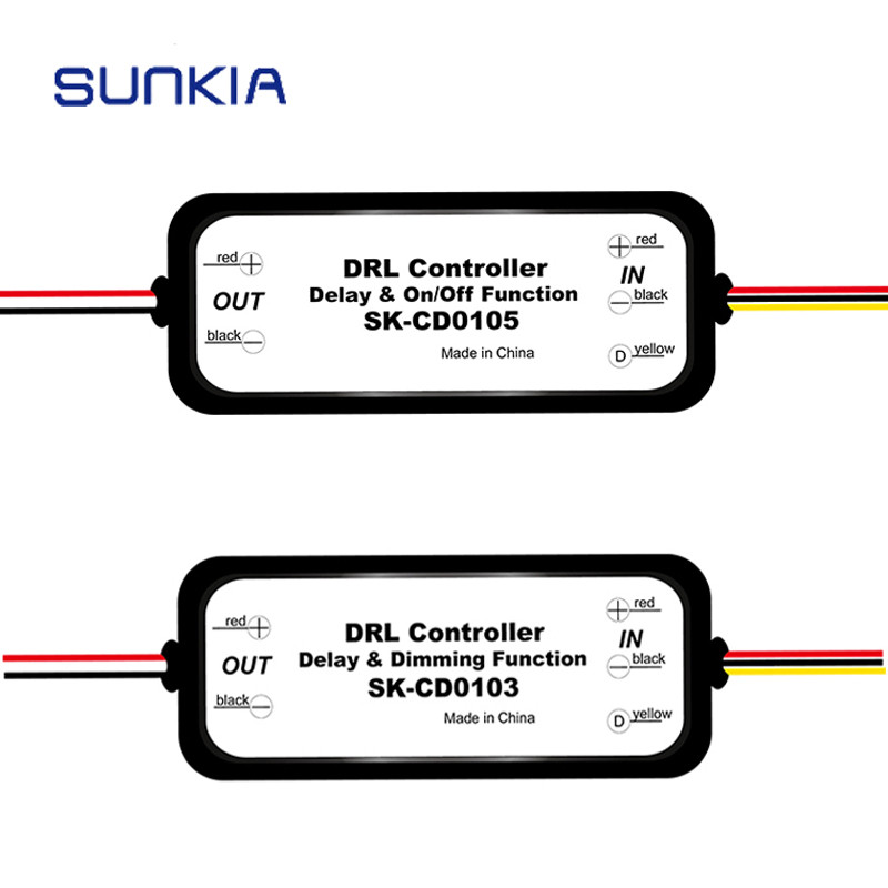 DRL Controller Daytime Running Light Relay Harness 12-18V Fog Light Controller CD0103 CD0105 Auto Ca