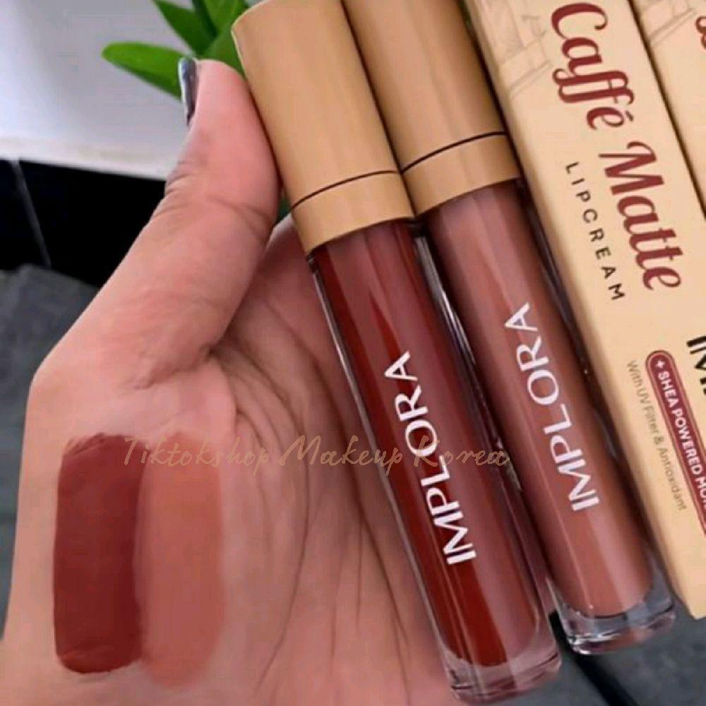 SET OMBRE Implora Caffe Matte Lipcream - Lipstik Matte dengan Shea Powered Formula untuk Tampilan Li