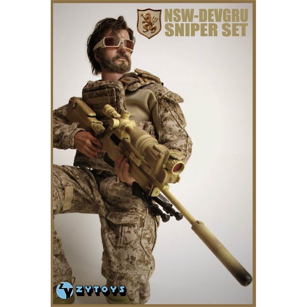 ZYTOYS 1/6th US Seal Devgru Specail Army Soler Sniper AOR1/AOR2 WeaponS Dress Uniform Vest Suit Mode