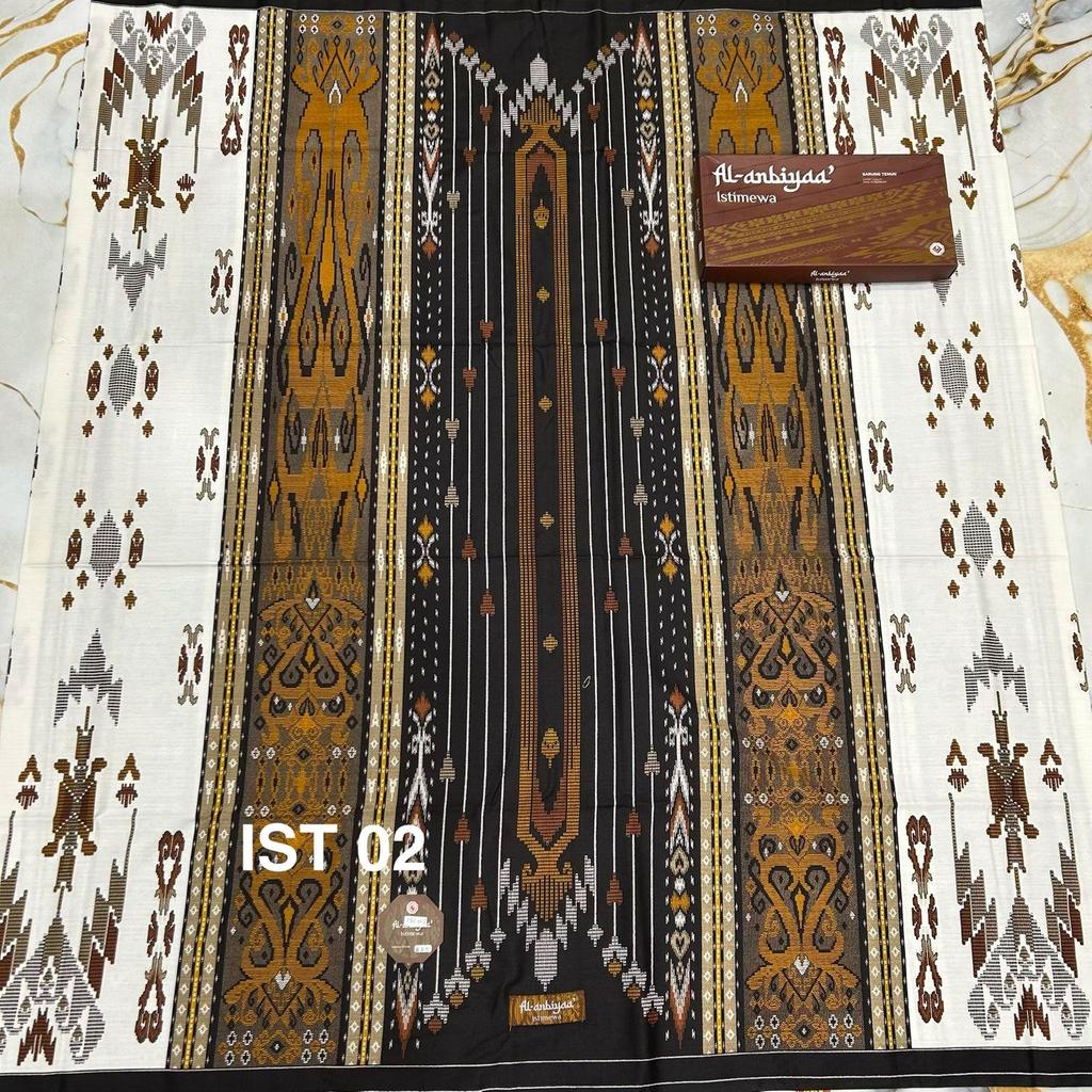 Sarung  AL-anbiyaa' black series Katun
