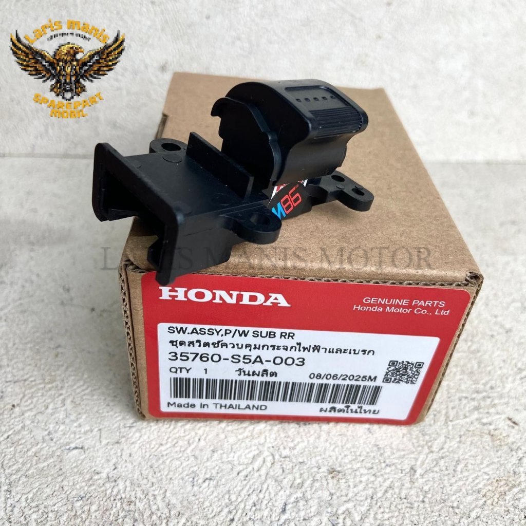 Switch Power Window Belakang Kanan Honda CRV Gen 2 2002-2006 Civic ES Century 2001-2005 35760-S5A-00