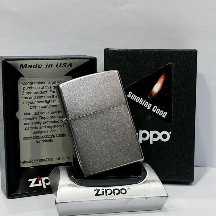 Original Zippo satin silver 205