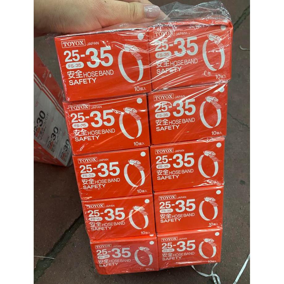 Toyox Clamp FS-35 (1 BOX 10 PCS) / Klem Toyox Stainless Steel FS35