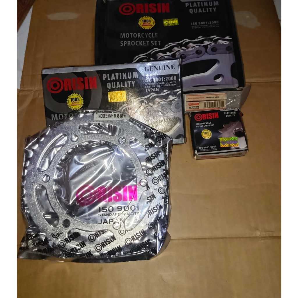 Gir set ,Gigi Roda Paket VIXION NEW LED / R 15  NEW  428/47 ORISIN