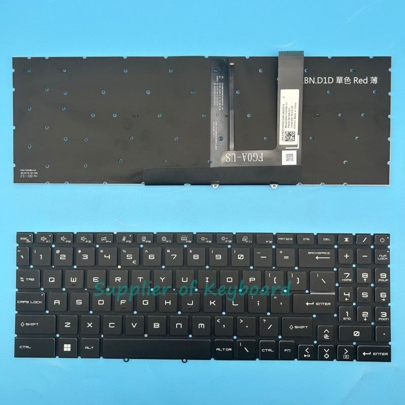 NEW US/RU/Spanish/Fren/JA Keyboard For MSI Katana GF66 GF76 11SC 11UC 11UD 11UE 11UEK 11UG 12UC 12UD