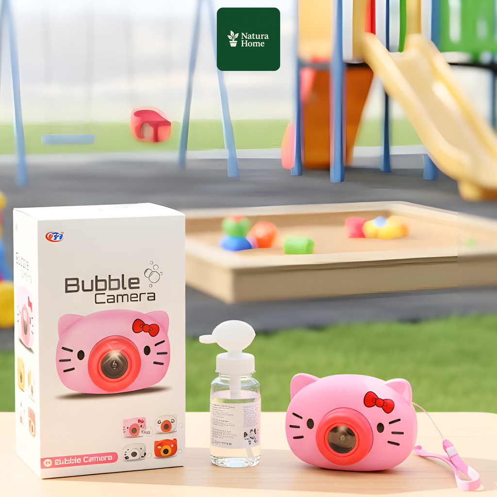 NATURAHOMEE Bubble Camera Karakter – Mainan Kamera Gelembung Anak (FU 1144)