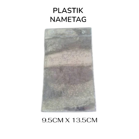 Plastik name tag plastik id card idcard nametag plastik panita 9x13.5