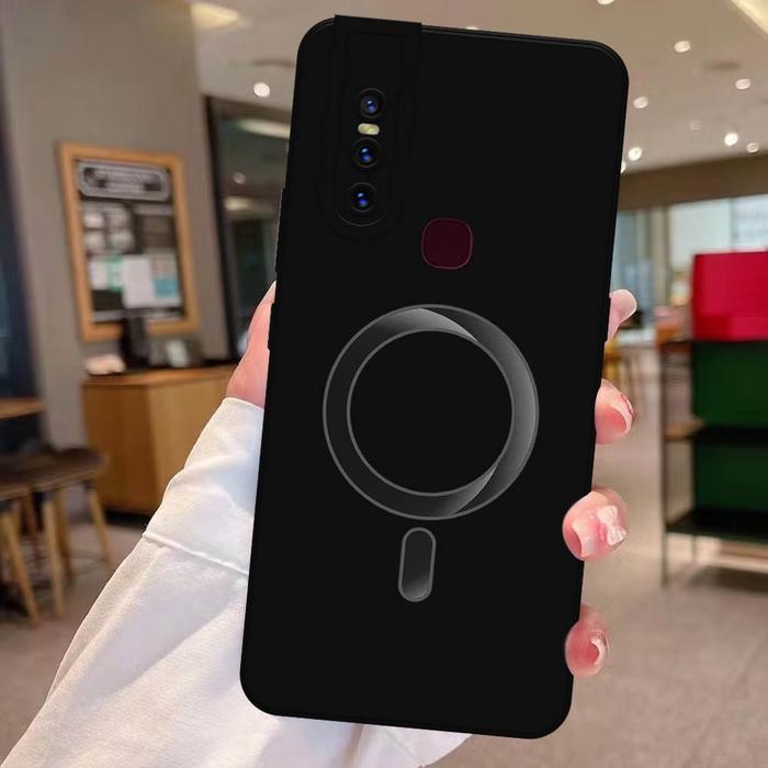 Softcase Kompatibel Untuk Vivo V15 - Motif Magsafe Terbaru, Kesing Handphone, Silikon Case, Tahan La