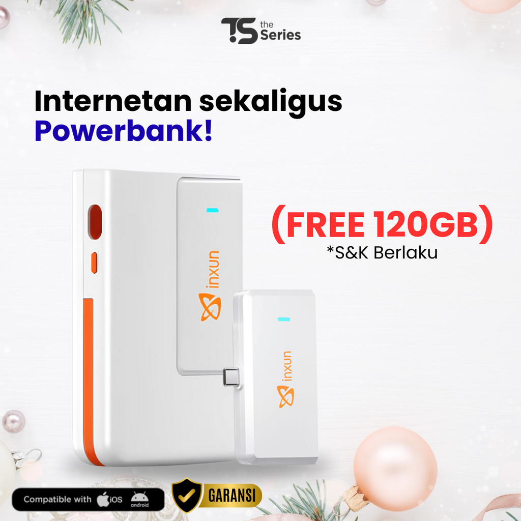 [Bonus 120GB] TheSeries MiFi 8000mAh Powerbank Charger Modem Wifi 4G 150Mbps All Operator 4G | Mifi 