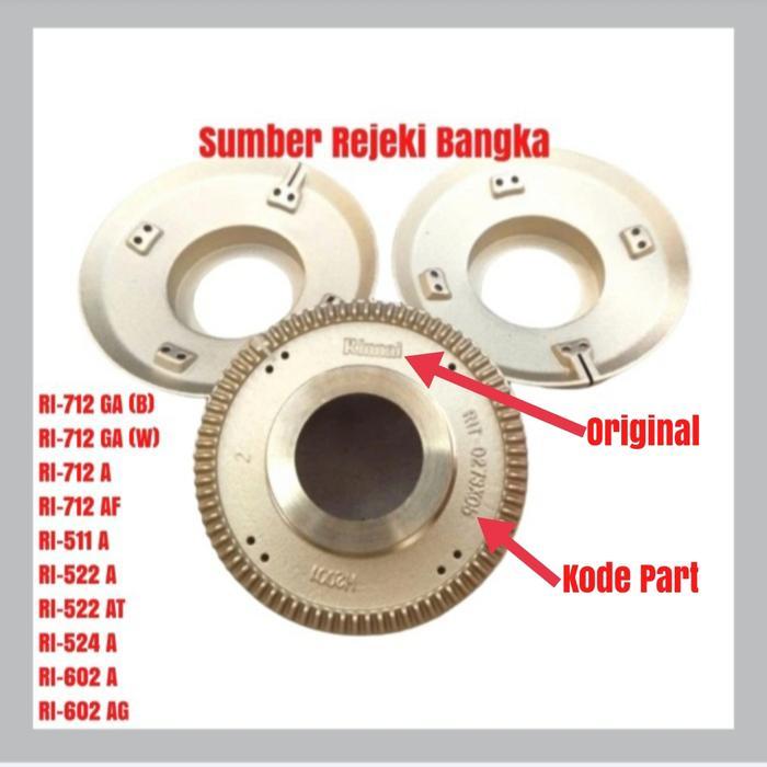 BURNER API BESAR RINNAI RI-712 GA (B)/RI-712GA (B) / RI-712 GA (W)/RI-712GA (W)