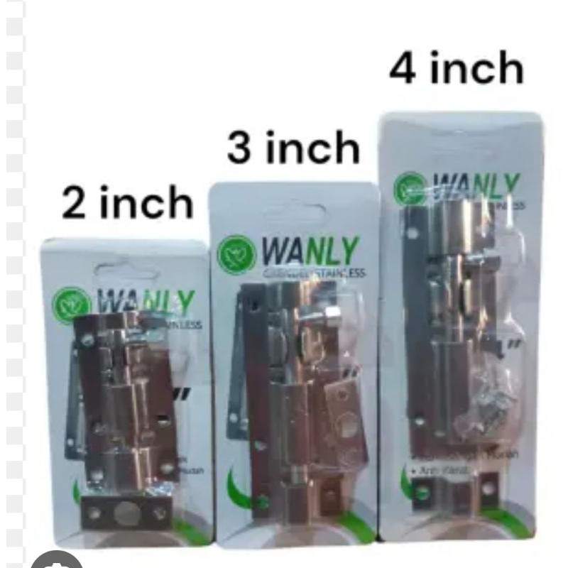 Grendel Slot Pintu 3 inch Wanly