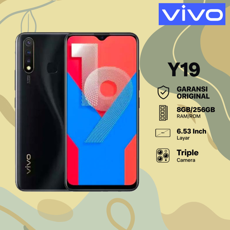 HP VIVO Y19 8GB 256GB Layar 653 FullView  Garansi Toko 1 Tahun Bekas 99% Baru