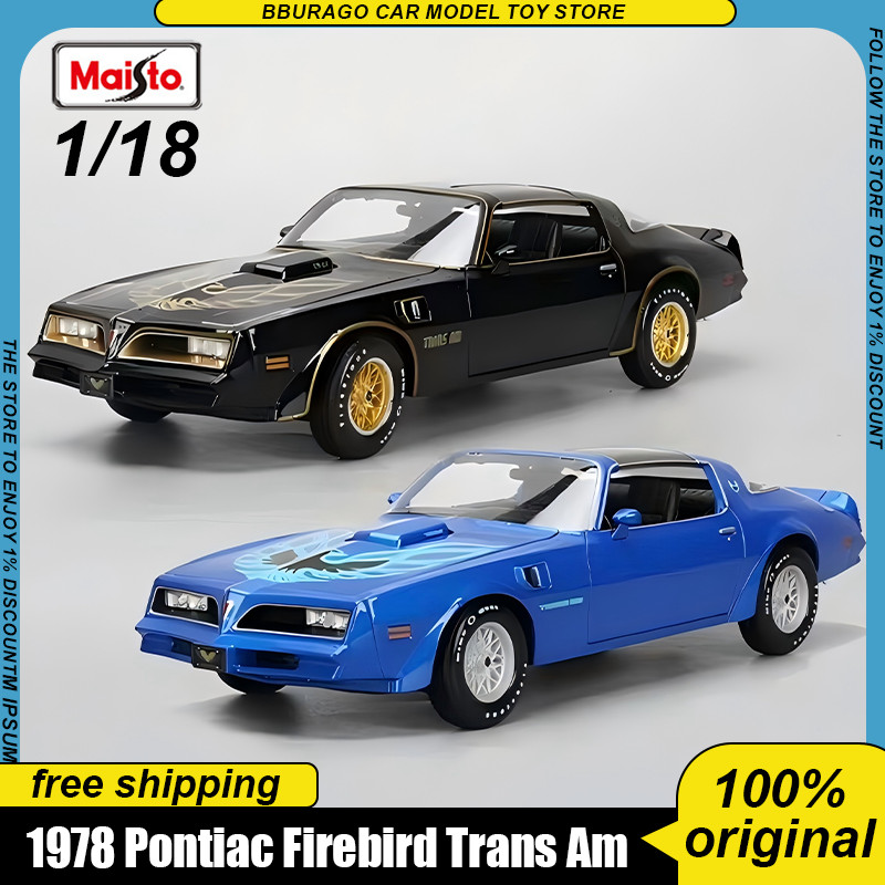 New In Stock Maisto 1:18 1978 Pontiac Firebird Trans Am Alloy Miniature Diecast Model Pontiac Retro 