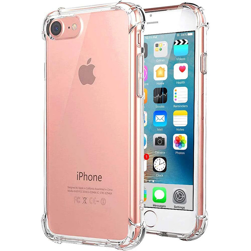 Original Case for iPhone SE 2020 SE 2022 7 8 Crystal Soft Transparent Shockproof Phone Cover for Ape