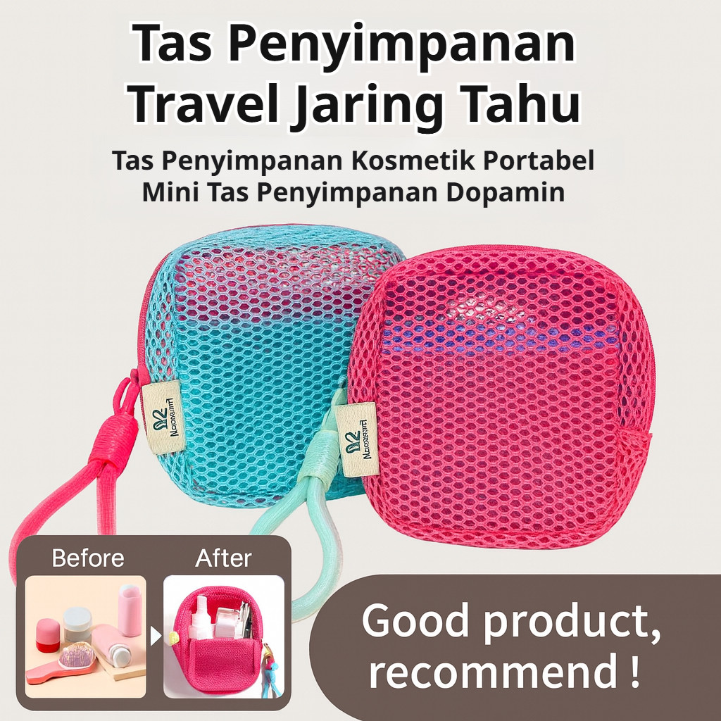 [Gratis Ongkir] Tas Kosmetik Mini Portabel/tas Perlengkapan Mandi Perjalanan/tas Rias/tas Penyimpana