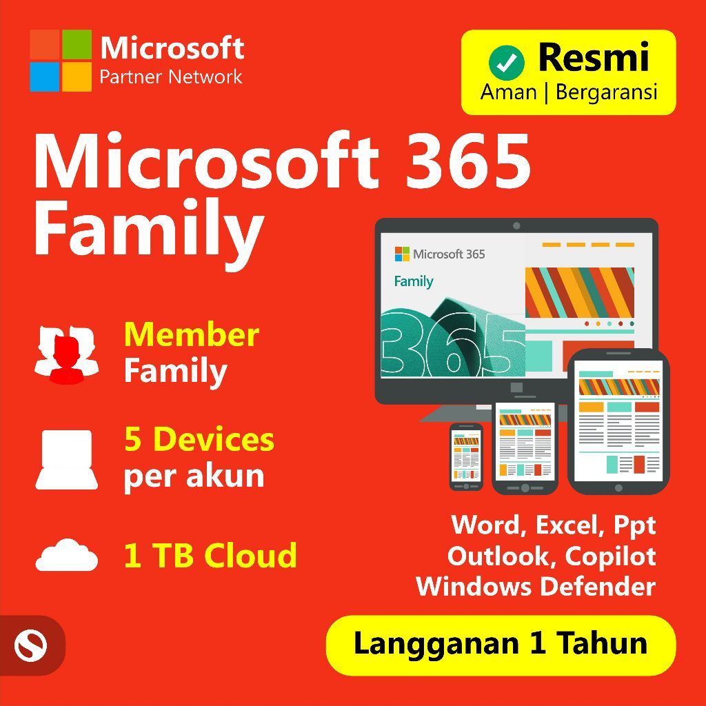 Microsoft Office 365 Family - 5 Devices