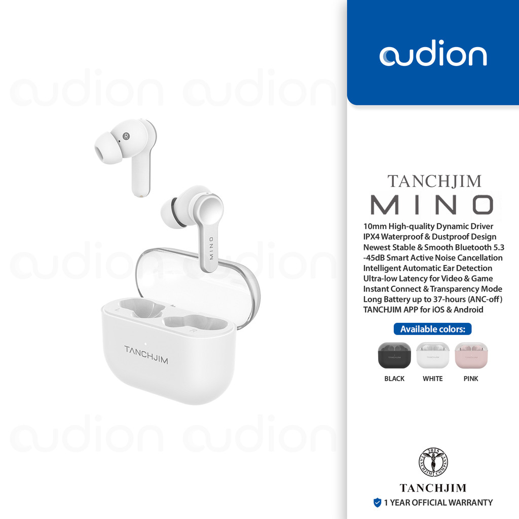 TANCHJIM MINO | Bluetooth 5.3 ANC/Transparency Mode IPX4 True Wireless TWS