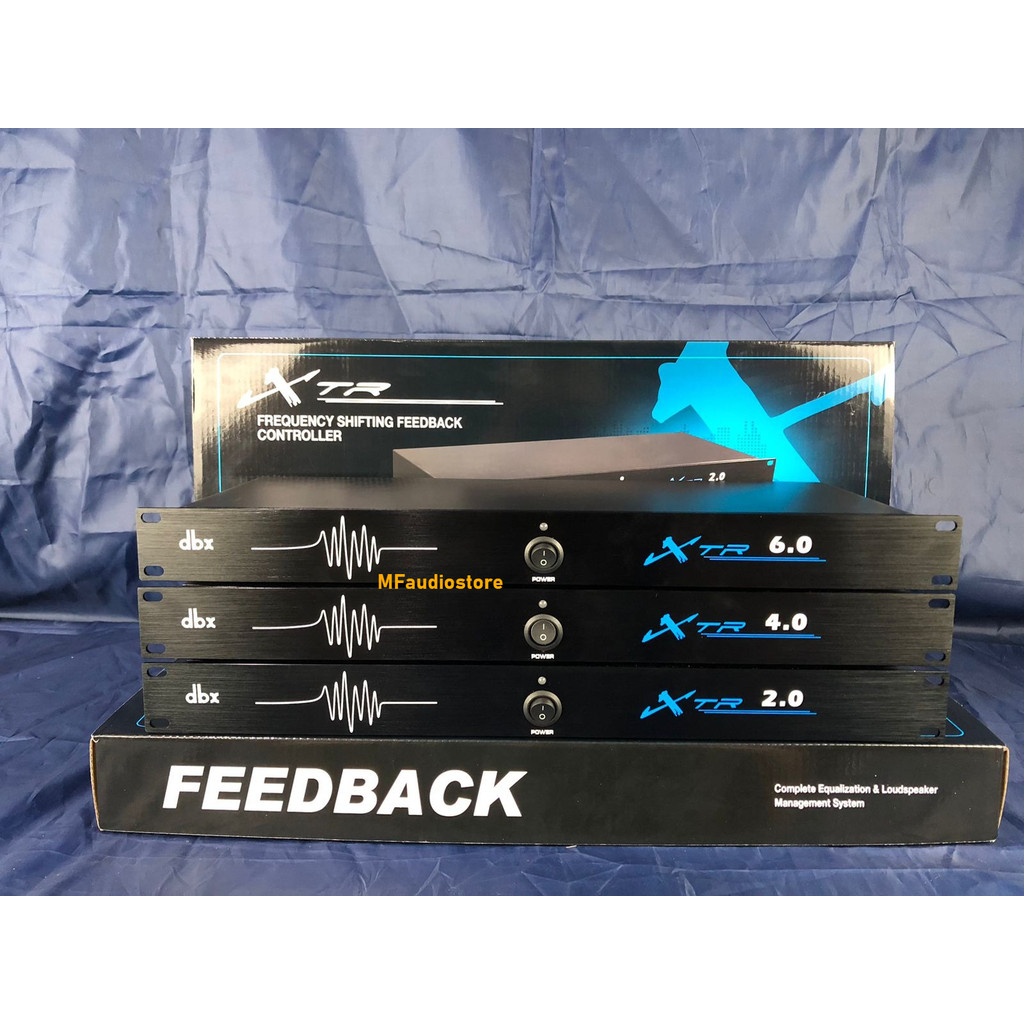 DBX XTR 2.0 Professional Digital Feedback Suppressor, Microphone Auto Anti-Squeal, 2-channel Input/O