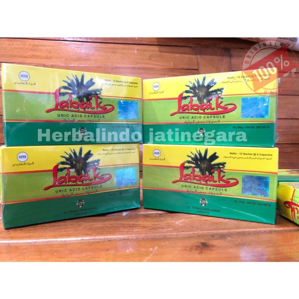 Kapsul Labaik Original 100% Herbal Asam Urat gudangsehat