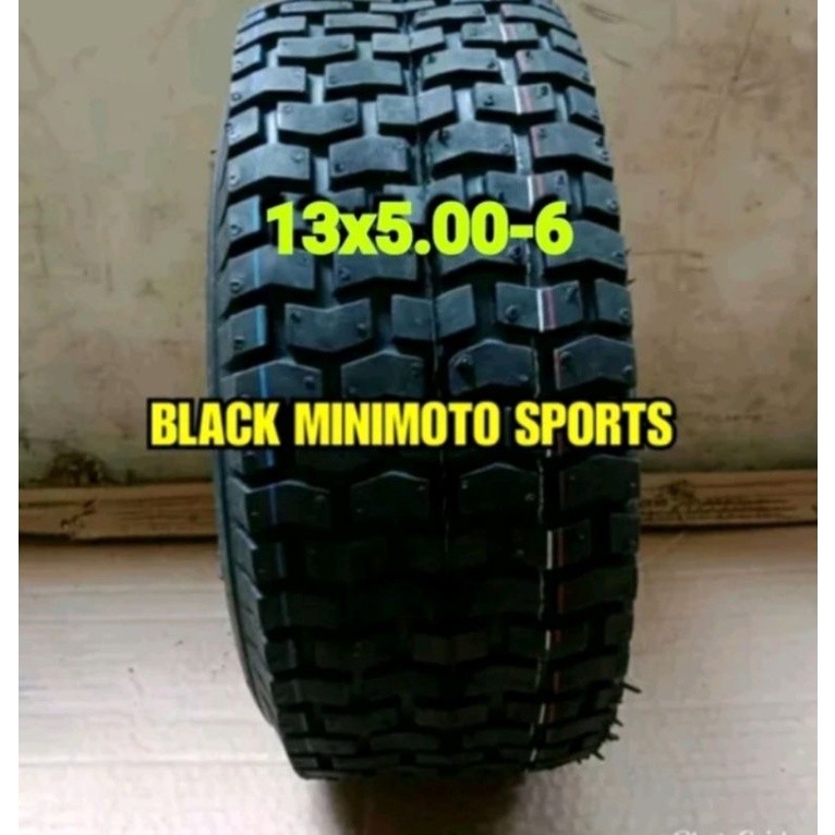 KATLENSHOP Ban Luar ATV 6 Inch Semi Aspal Deli Tire 13x5.00-6 TUBELESS- Ban Custom GOKART& Minibike 
