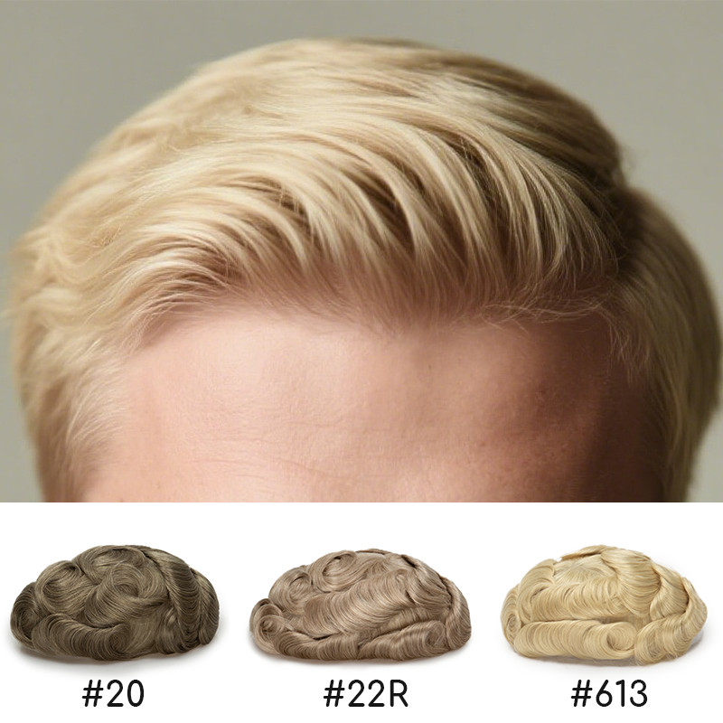 Men Toupee 0.06mm Thin Skin Natural Hairline Men's Capillary Prothesis Toupee Men Wigs Male Wig Hair