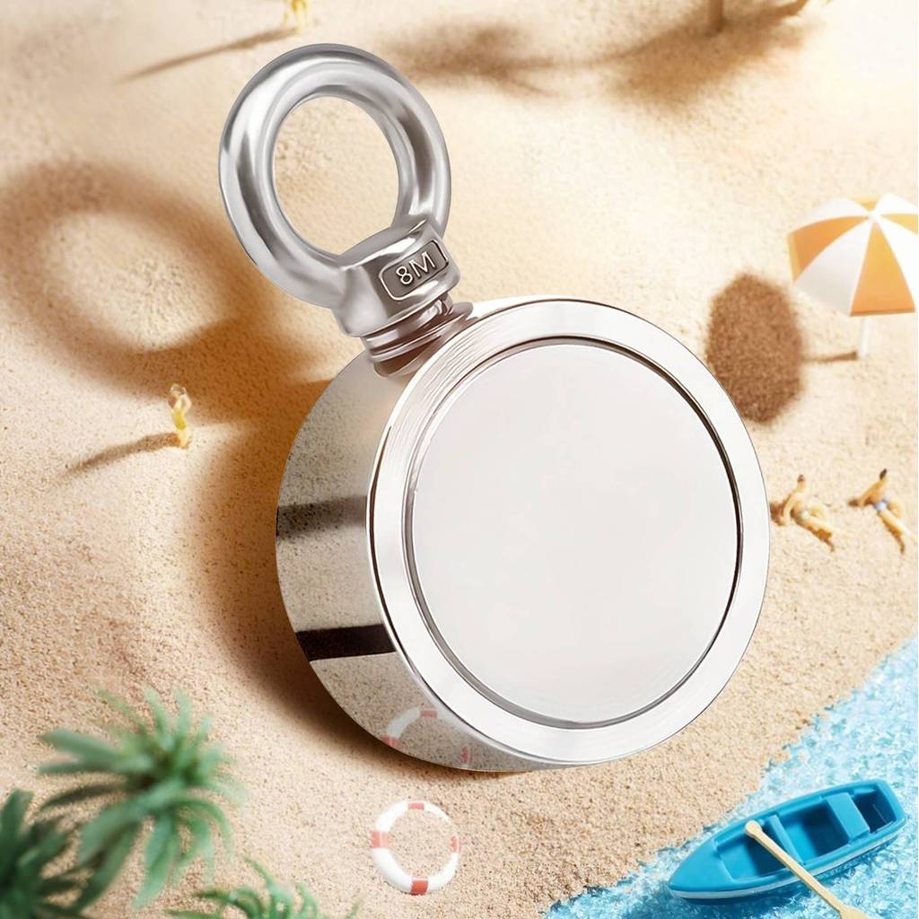 DoubleSided Magnet Fishing Kit with Case, Excellent Pulling Force Fishing Magnet, For Retrieving Ite