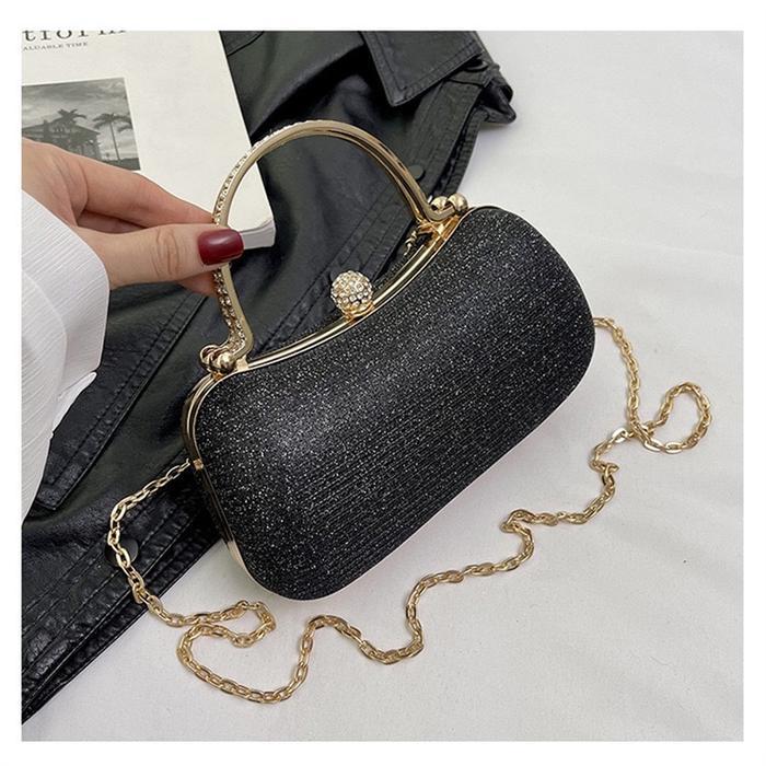 Tas Mewah Tas Bahu Wanita Tas Kondangan Cantik T35239 - Black