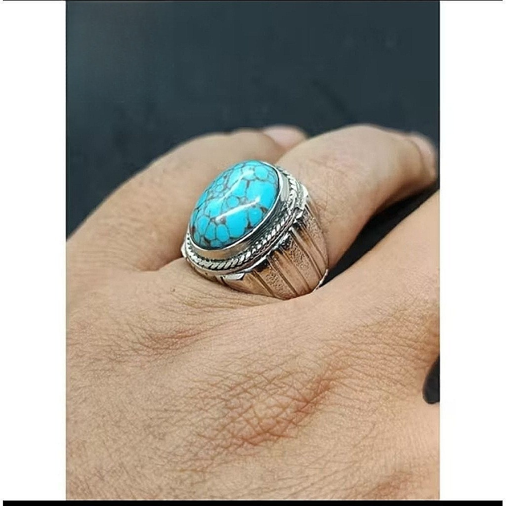 cincin batu pirus Mesir natural