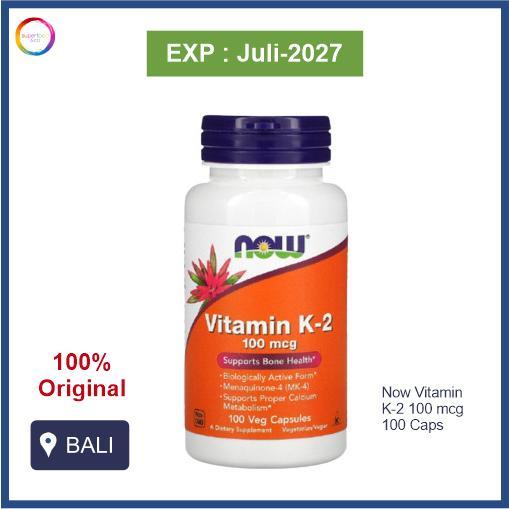 NOW Vitamin K-2 100 mcg 100 Capsule