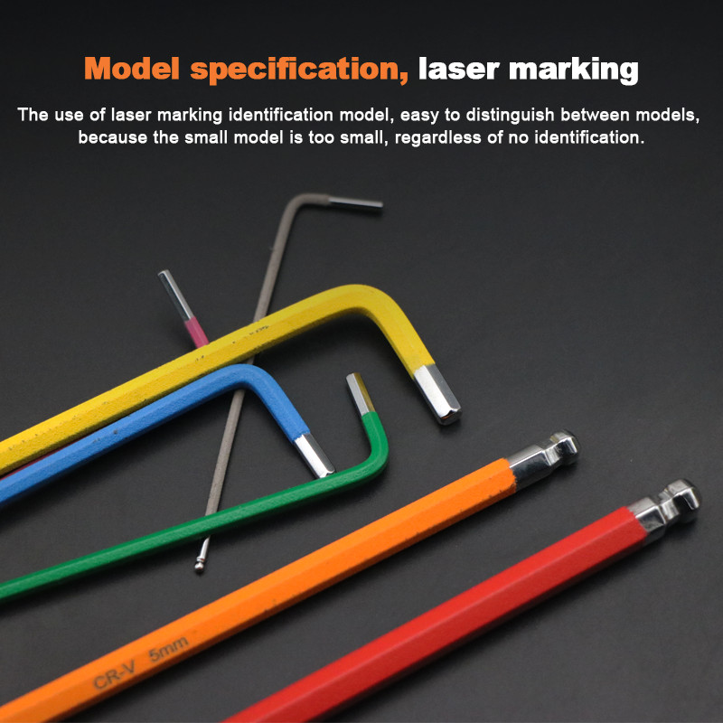 Bicycle Allen Key Set L Wrench Universal 7Pcs Ball End Torx Star Keys Tool MTB Road Bike Repair Tool