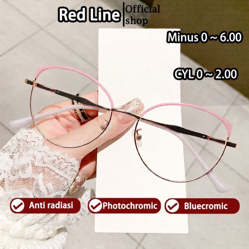 Red Line Kacamata Anti Radiasi Minus -0.5 -1.0 -1.5 -2.0 -2.5 -3.0 -3.5 -4.0 -4.5 -5.0 -5.5 -6.0 Wan