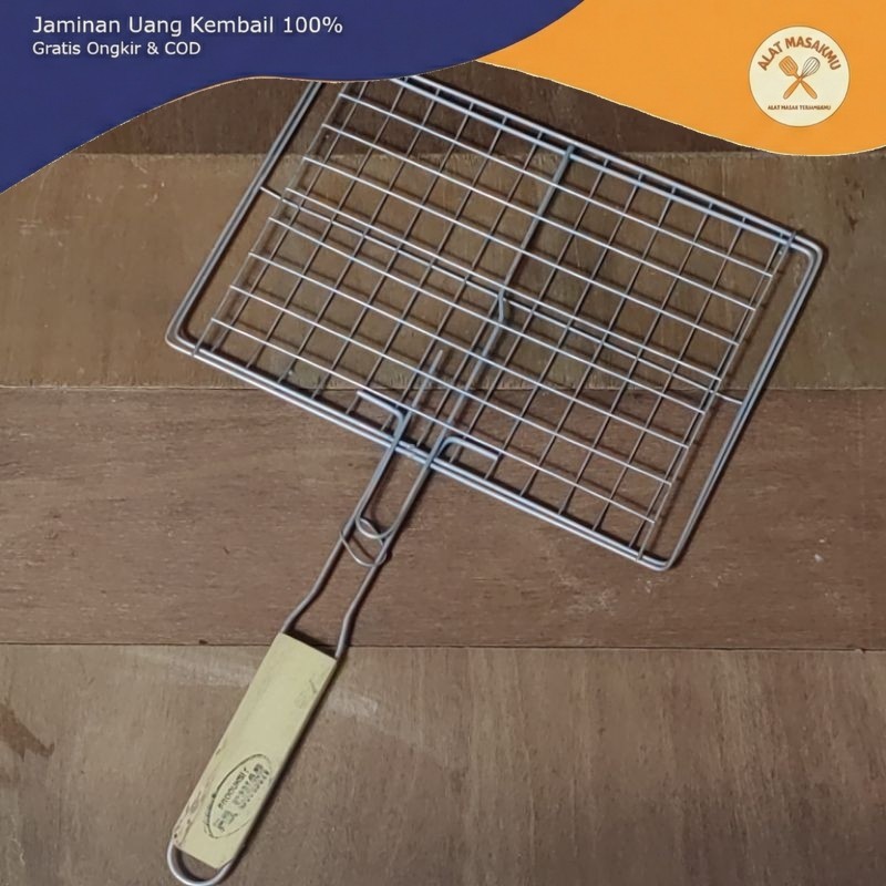 Panggangan Ikan Stainless Capit Bakaran Ikan