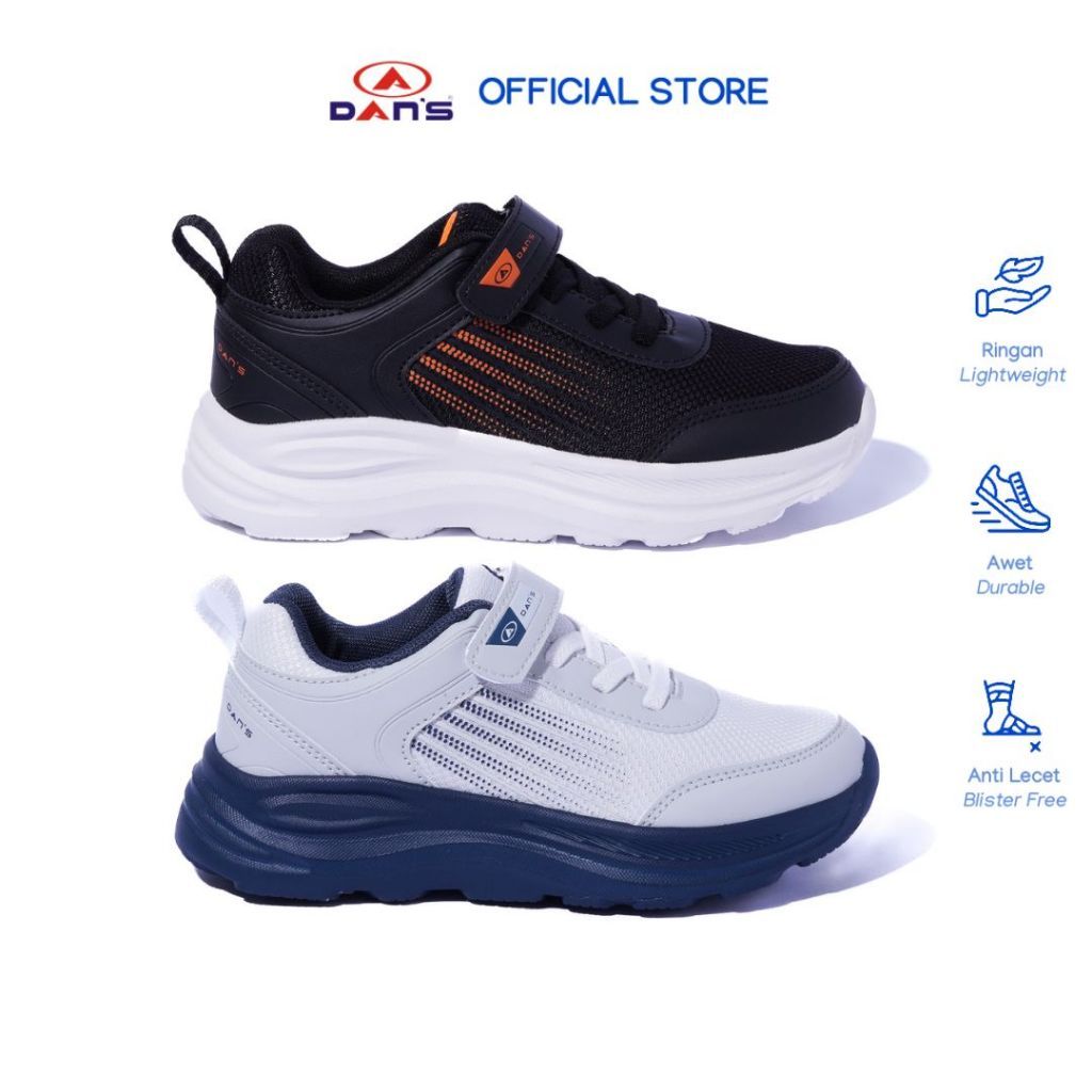 DANS - Sepatu Anak Laki-Laki - Trofim (SD) | Sneakers Berwarna Trendy & Stylish | Sol Empuk & Ringan